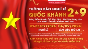 ️THÔNG BÁO LỊCH NGHỈ LỄ QUỐC KHÁNH 